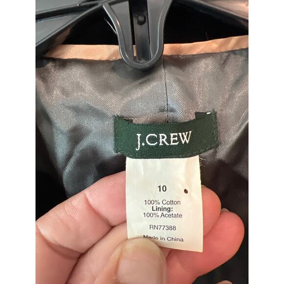 J.Crew size 10 black velvet blazer jacket - Picture 2 of 3